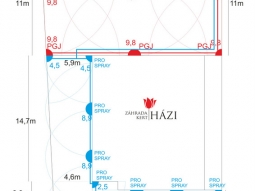 35. Rodinný dom - závlahový systém